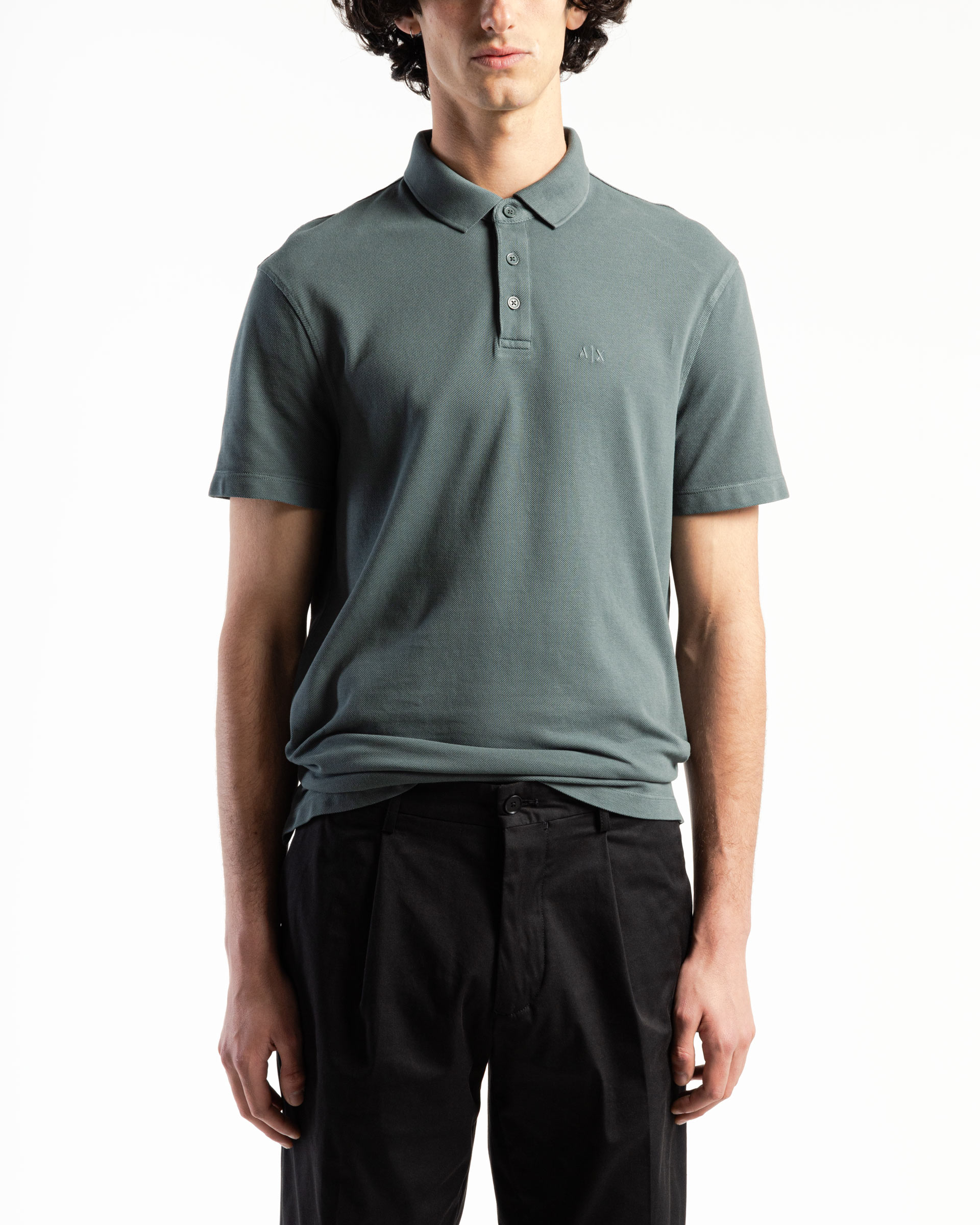 Polo Armani Exchange 3DZFAB Verde