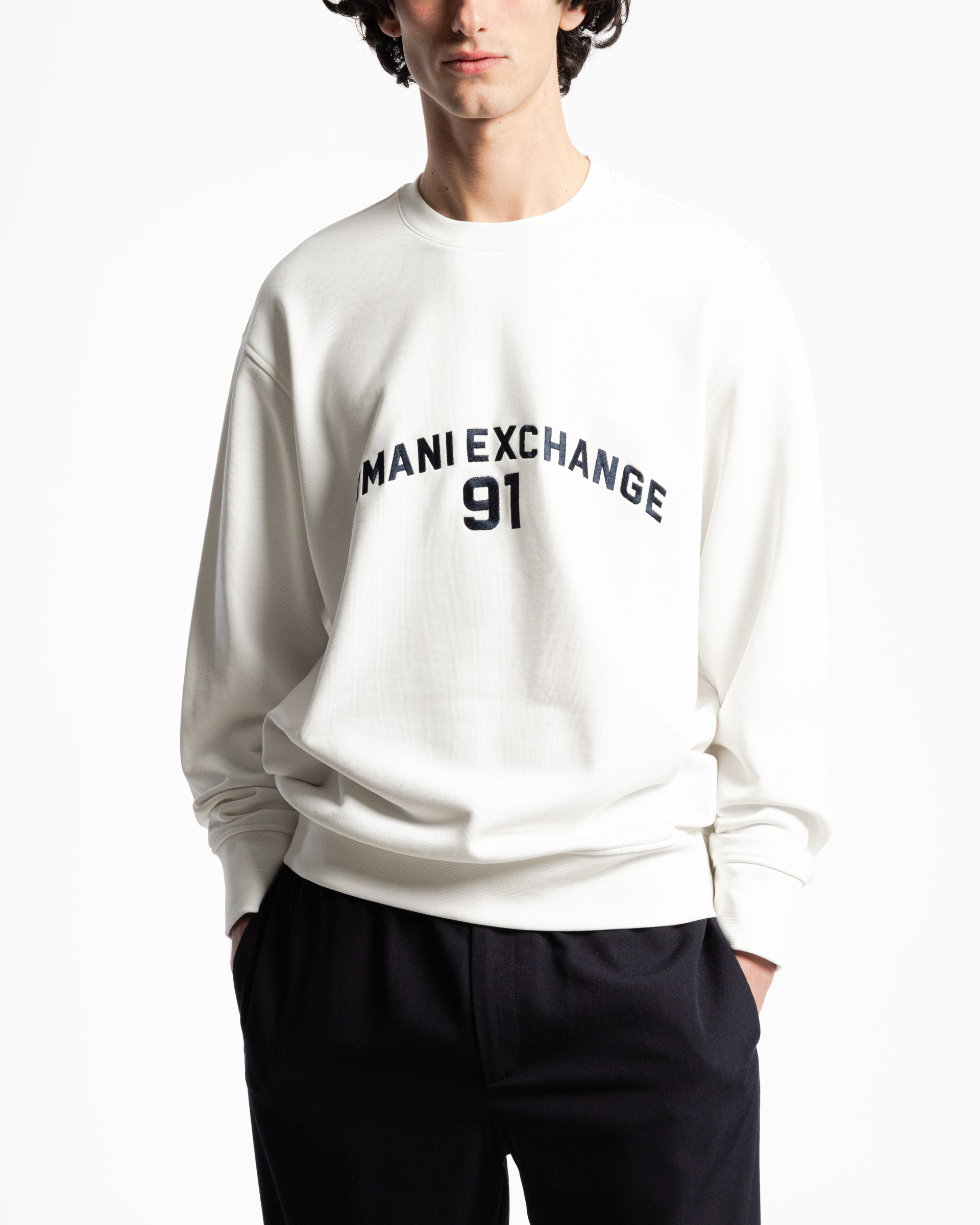 Sweater Armani Exchange 3DZMLK Branco