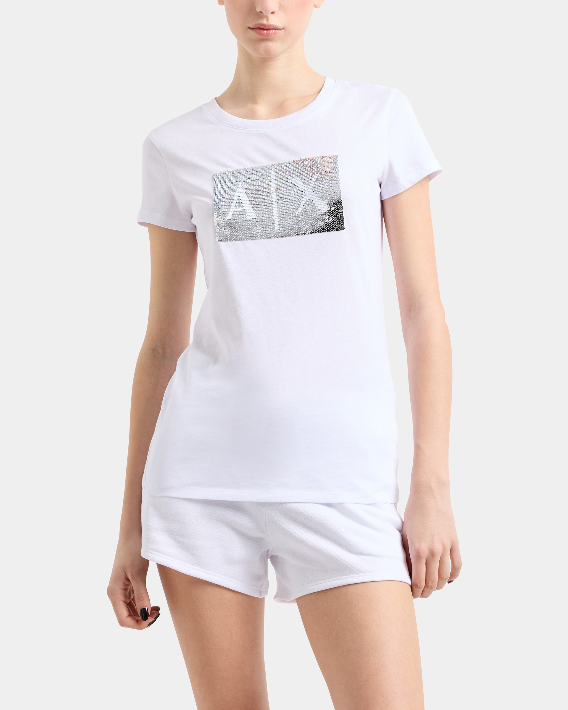 T-shirt Armani Exchange 8NYTDL Branco