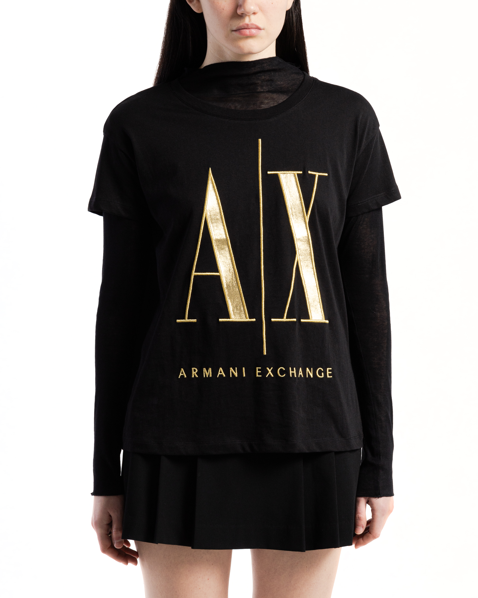 T-shirt Armani Exchange 8NYTMX Preto