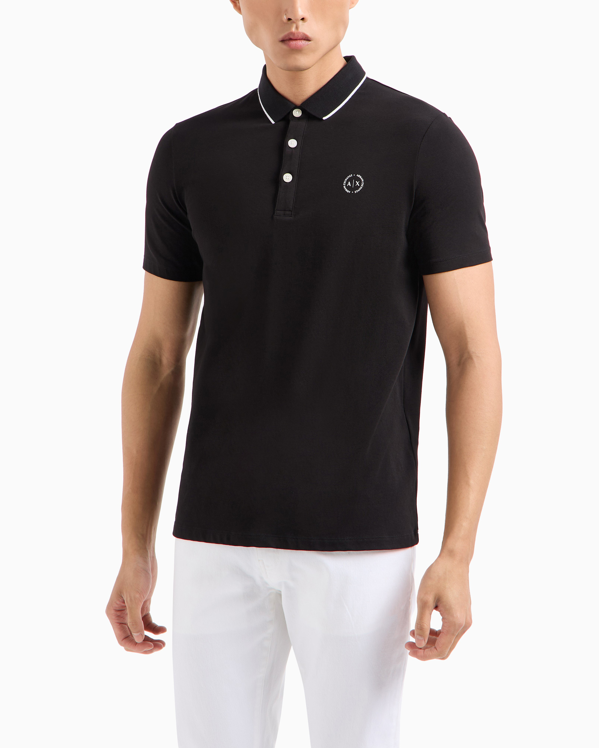Polo Armani Exchange 8NZF70 Preto