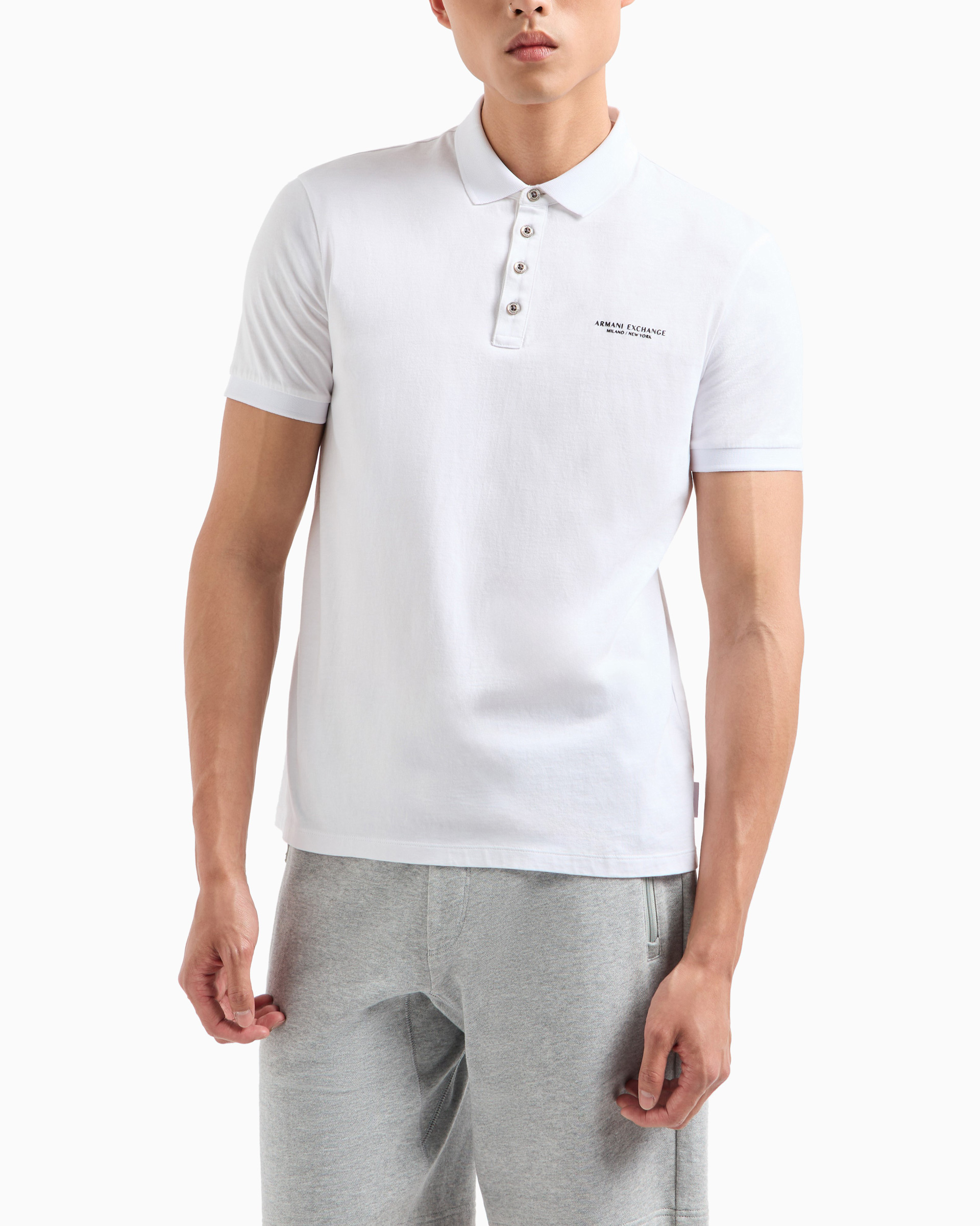 Polo Armani Exchange 8NZF80 Z8H4Z Branco