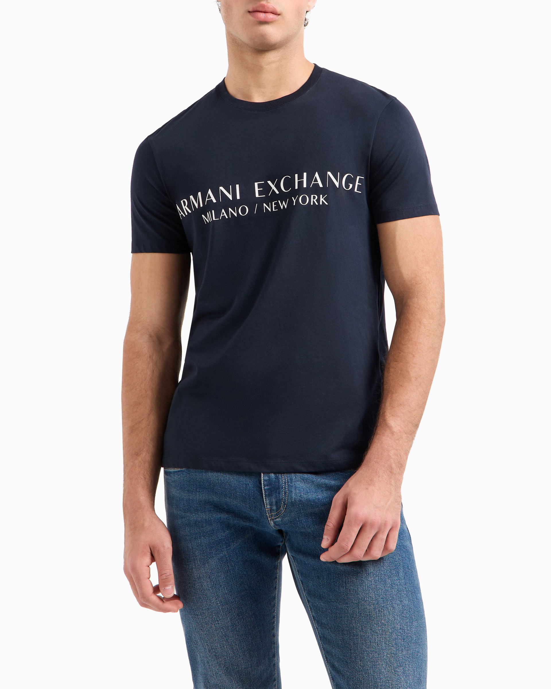 T-shirt slim fit Armani Exchange 8NZT72 Z8H4Z Azul