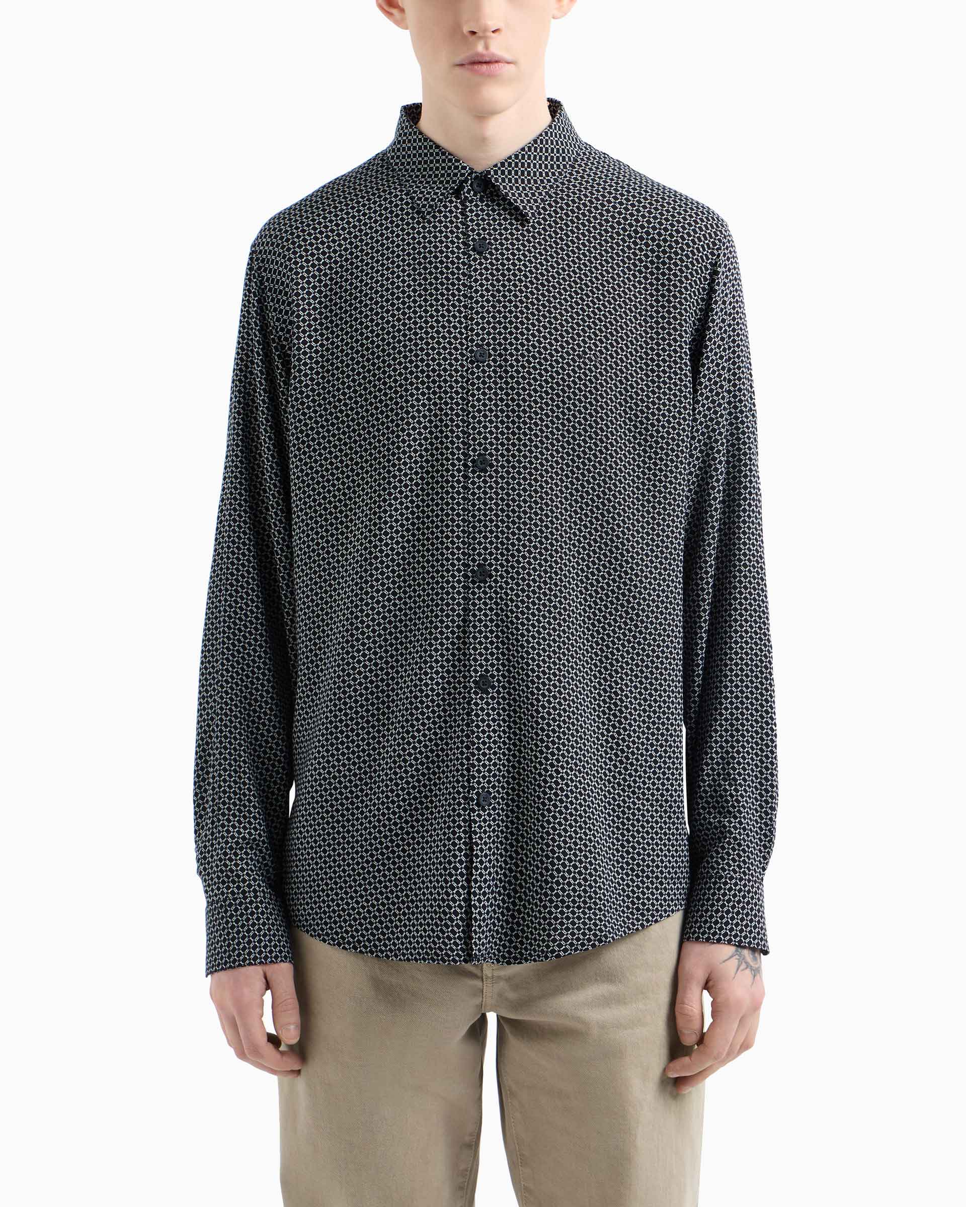 Camisa Armani Exchange XM000668 Azul