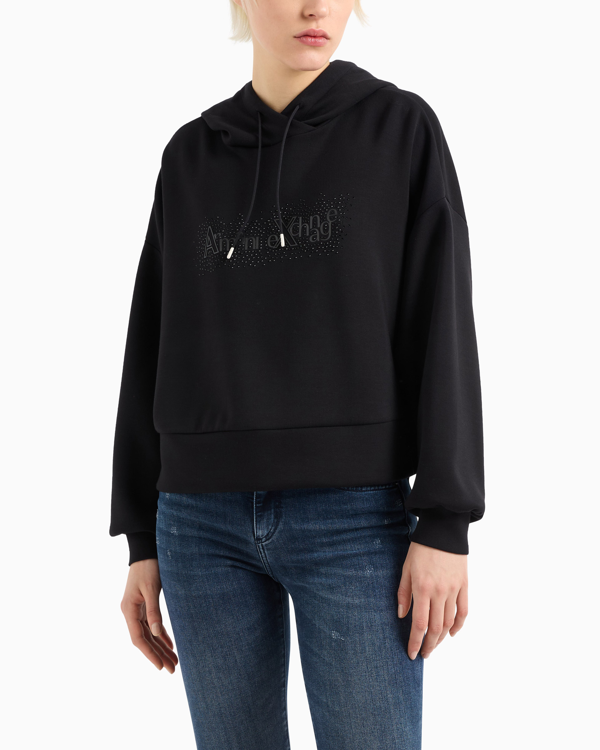 Hoodie Armani Exchange XW000094 Preto