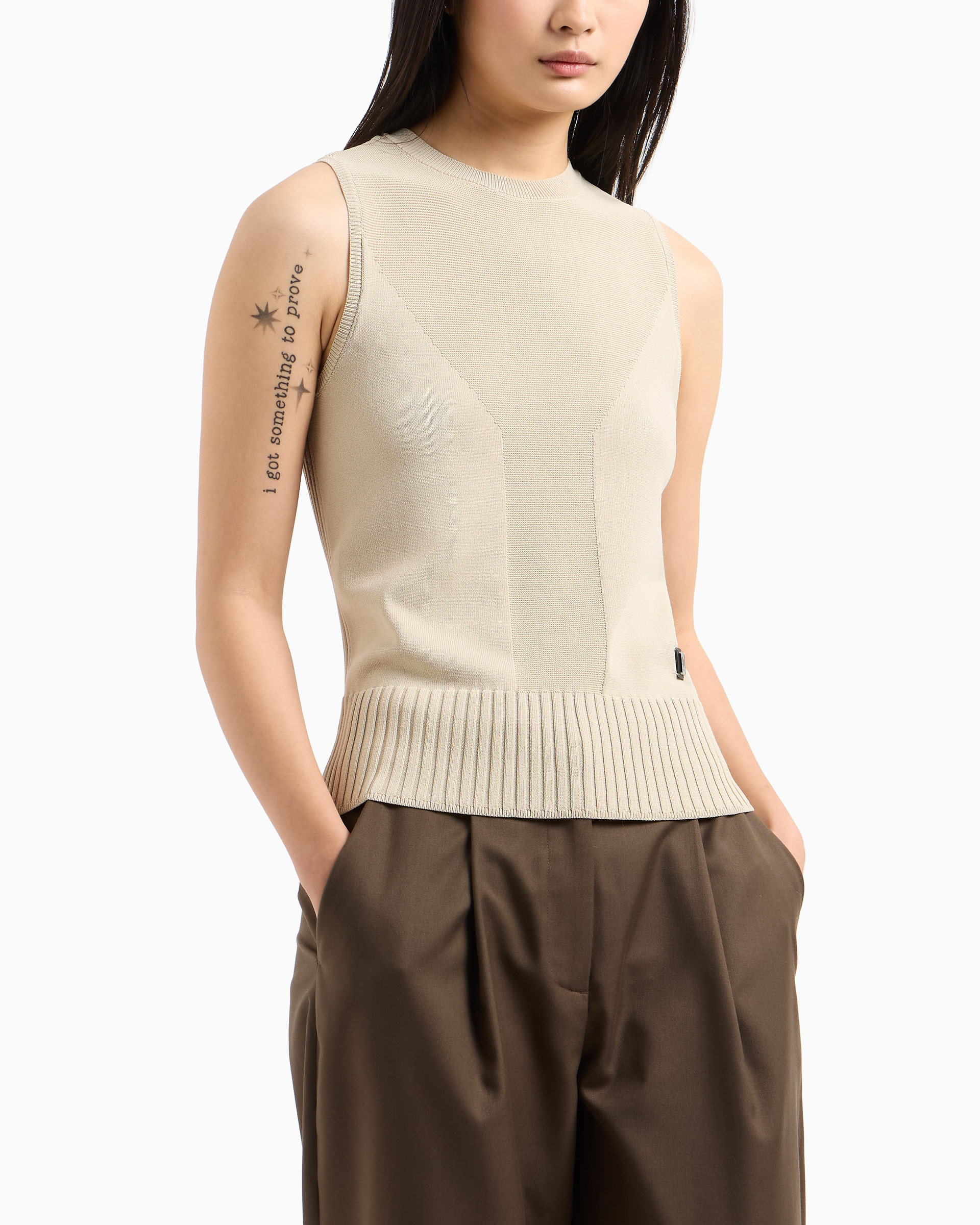Top Armani Exchange XW000118 Bege