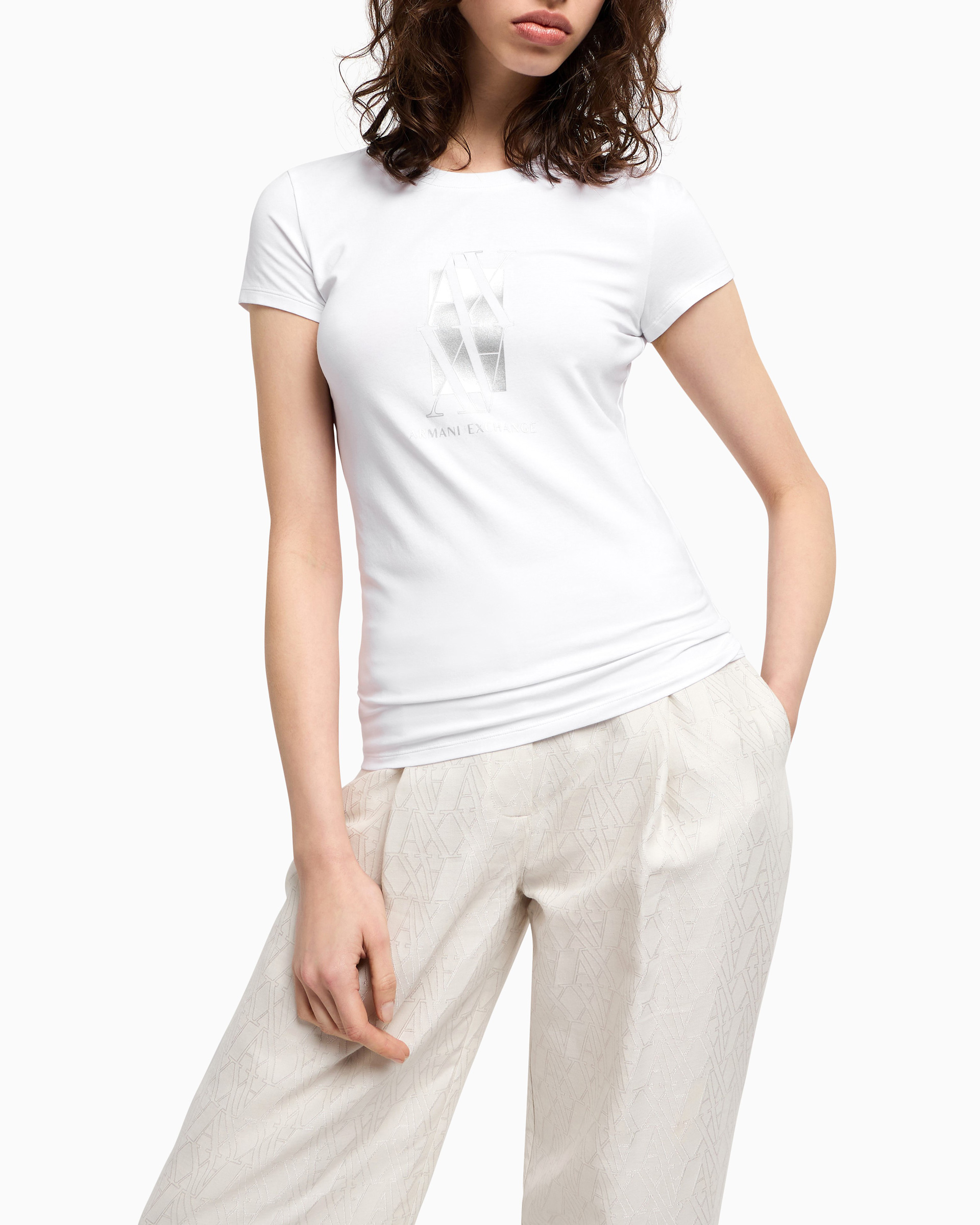 T-shirt Armani Exchange XW000511 Branco