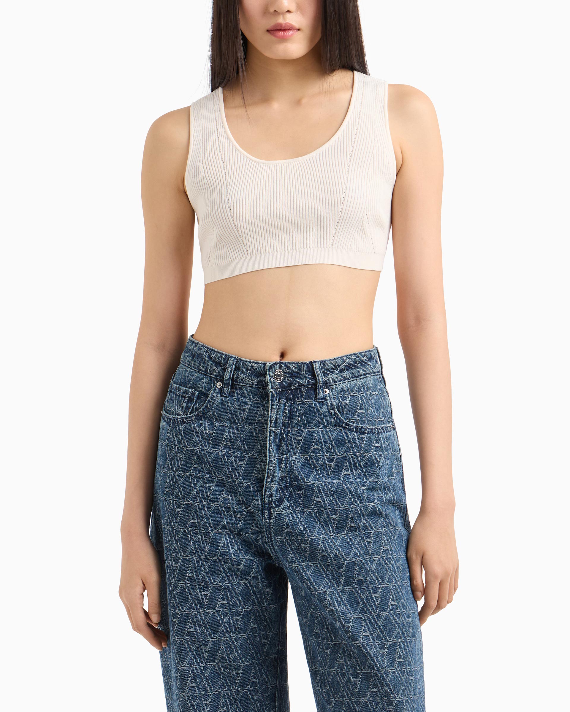 Top Armani Exchange XW000577 Bege