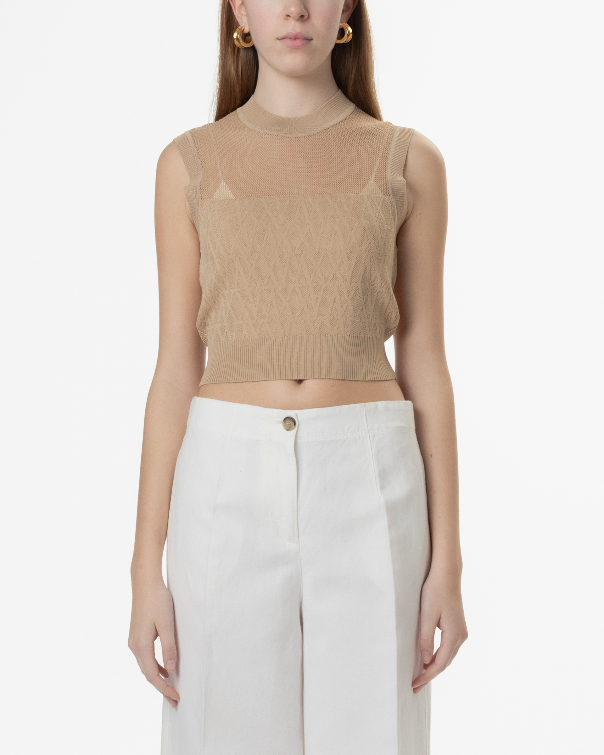 Top Armani Exchange XW000580 Bege