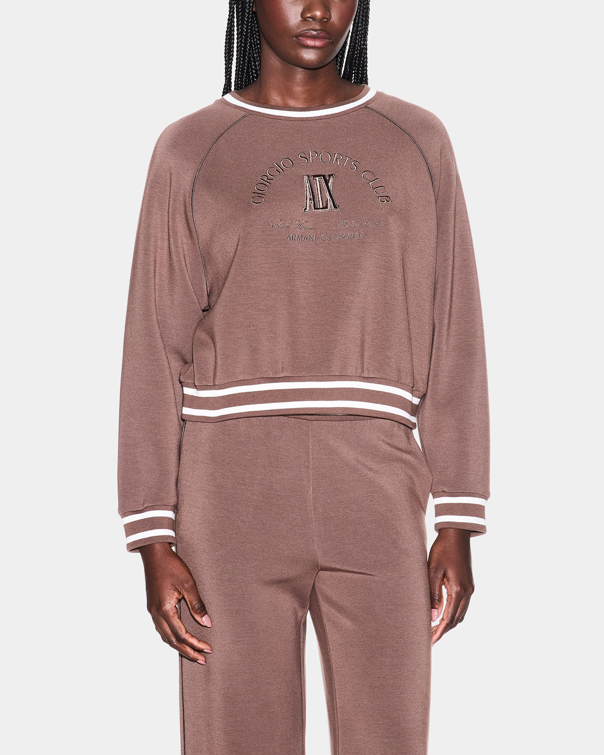 Sweater Armani Exchange XW002072 Castanho