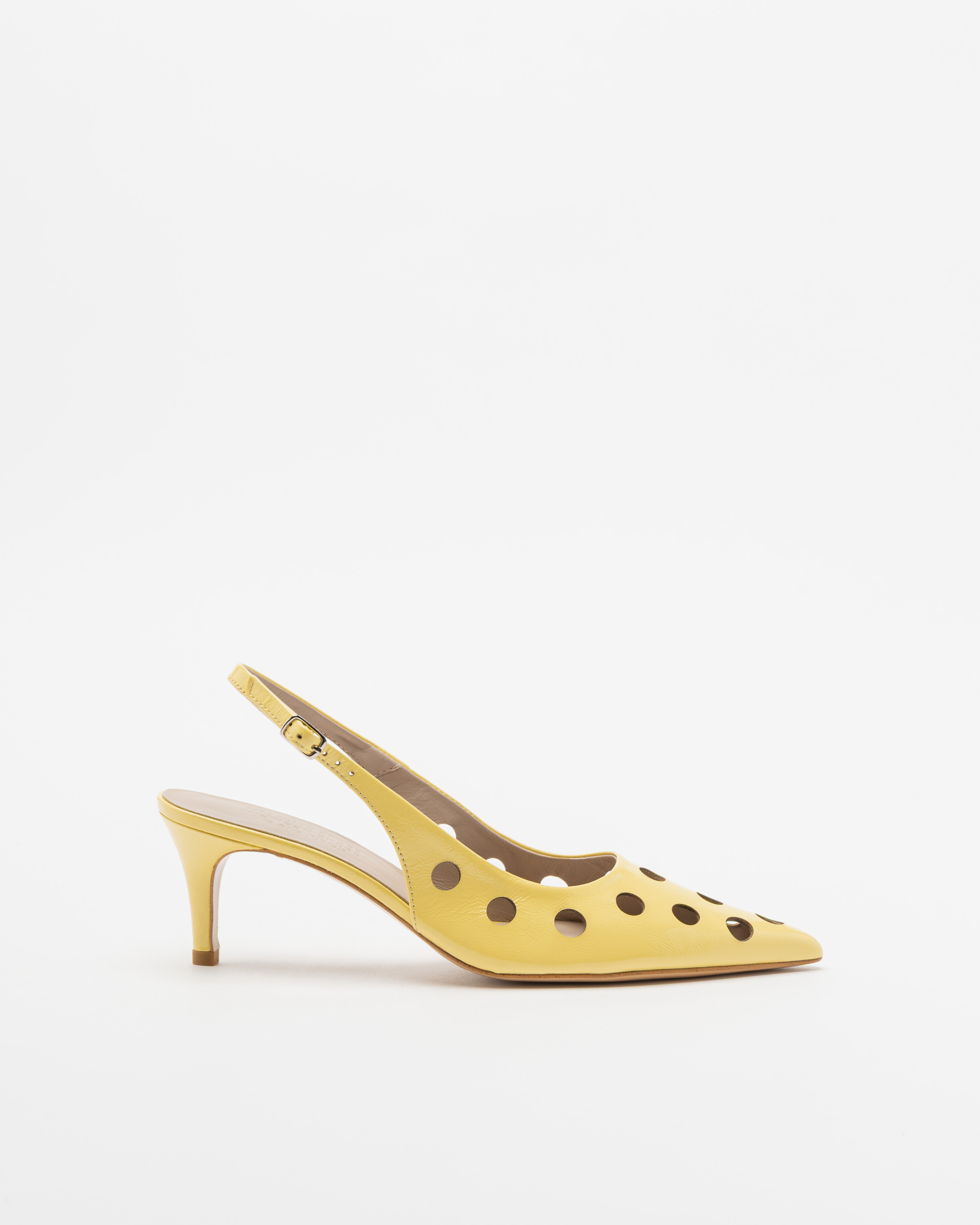Sapato aberto atrás PROF A37 Amarelo