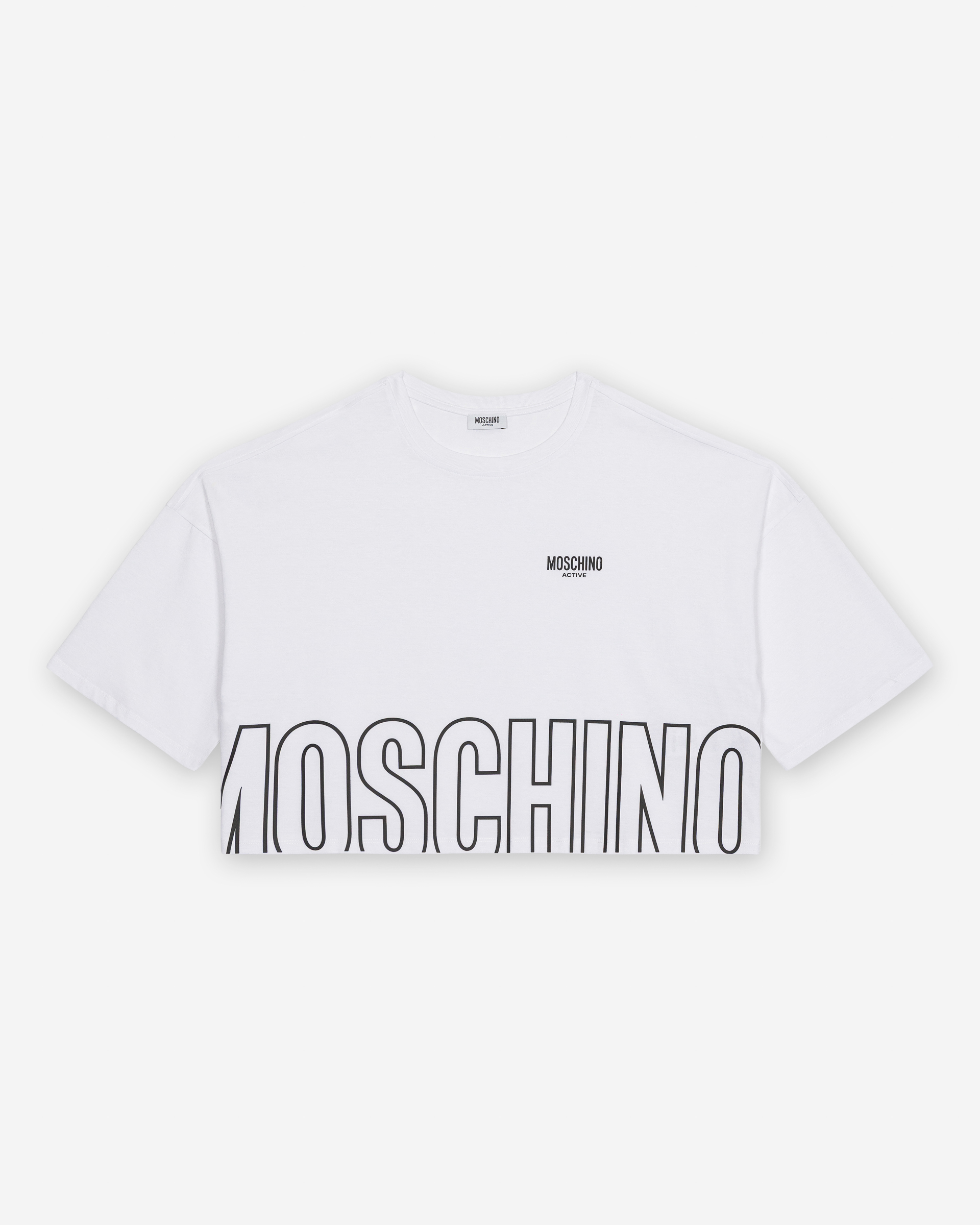T-shirt Cropped Moschino Active 261V60712 Branco