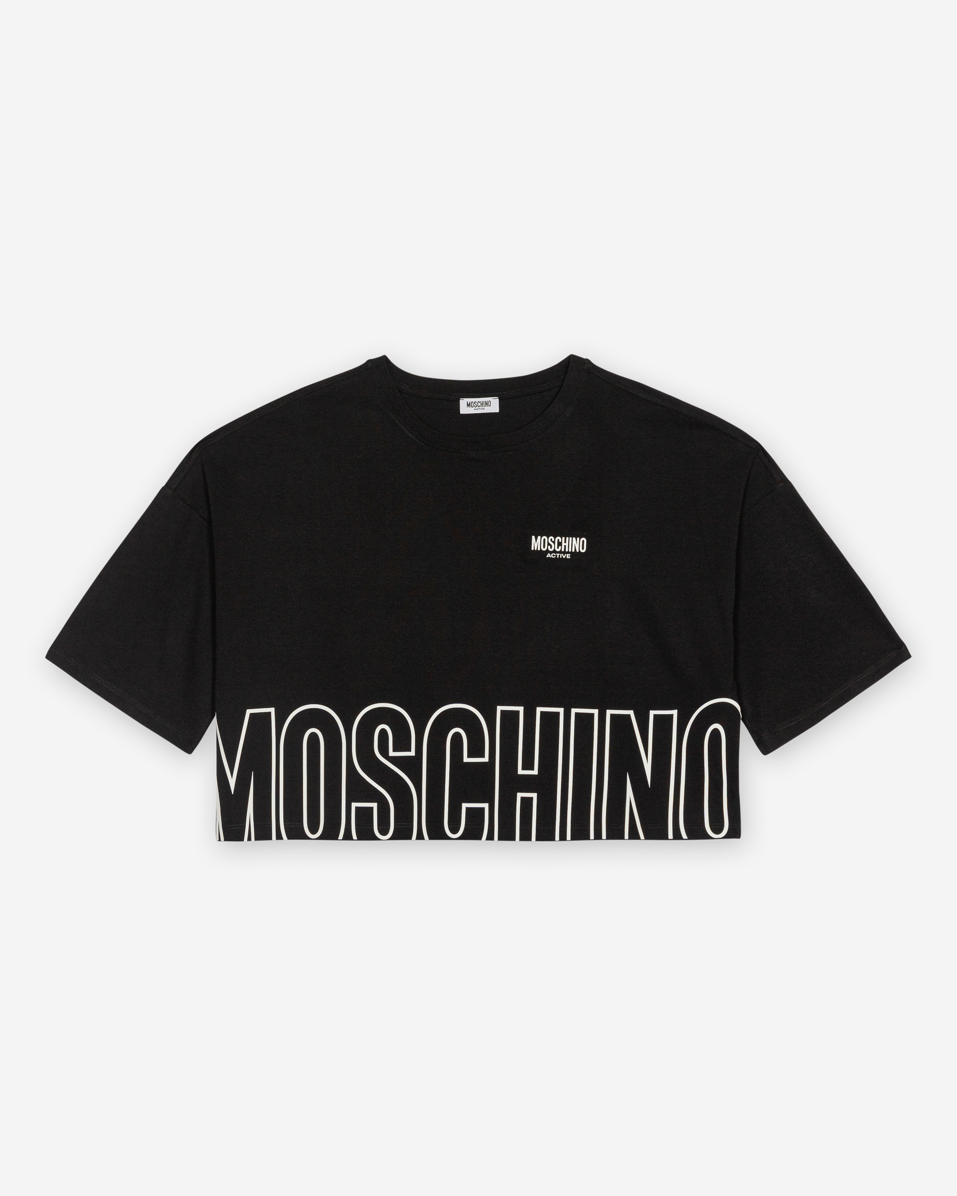 T-shirt Cropped Moschino Active 261V60712 Preto