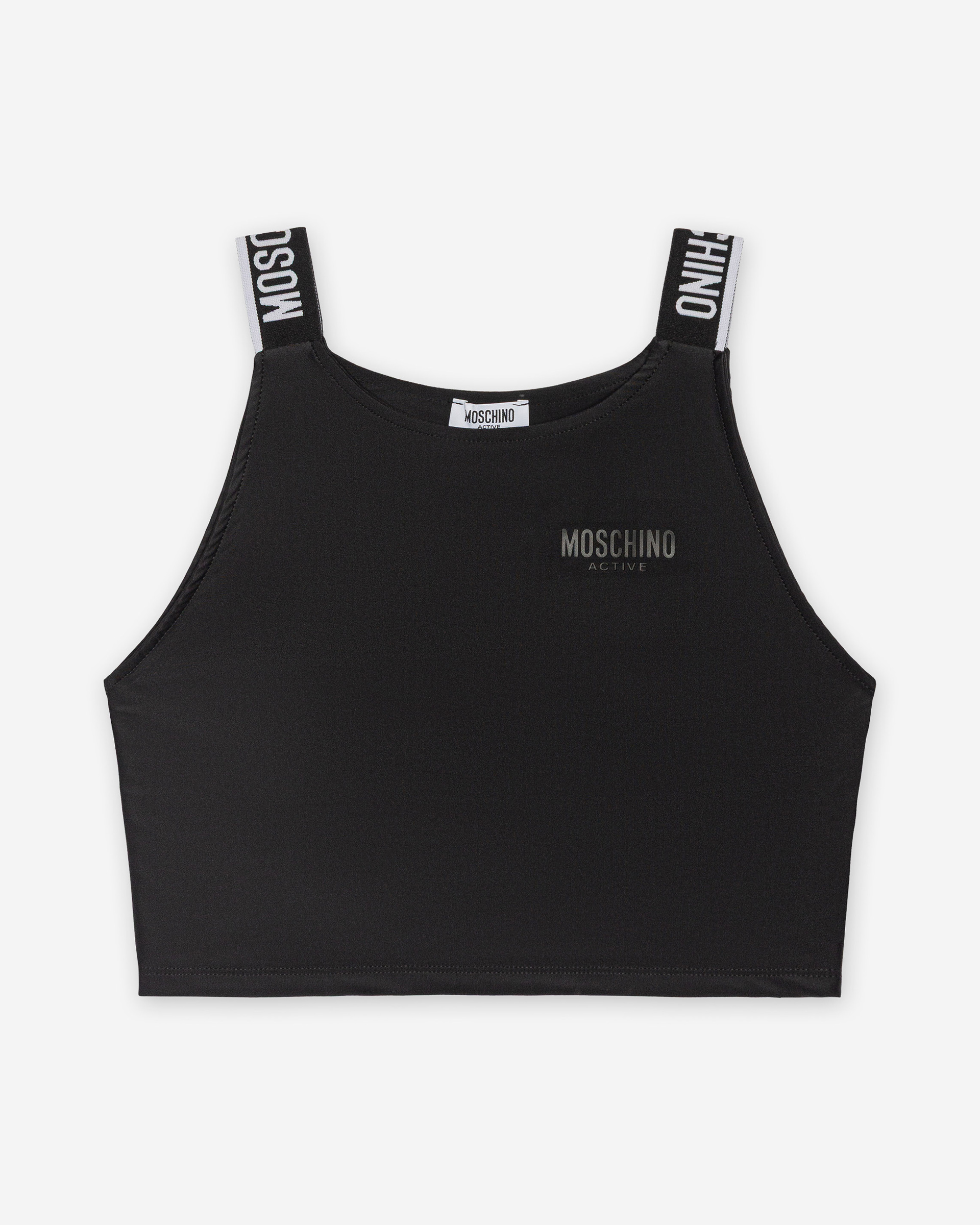 Top Cropped Moschino Active 261V60803 Preto