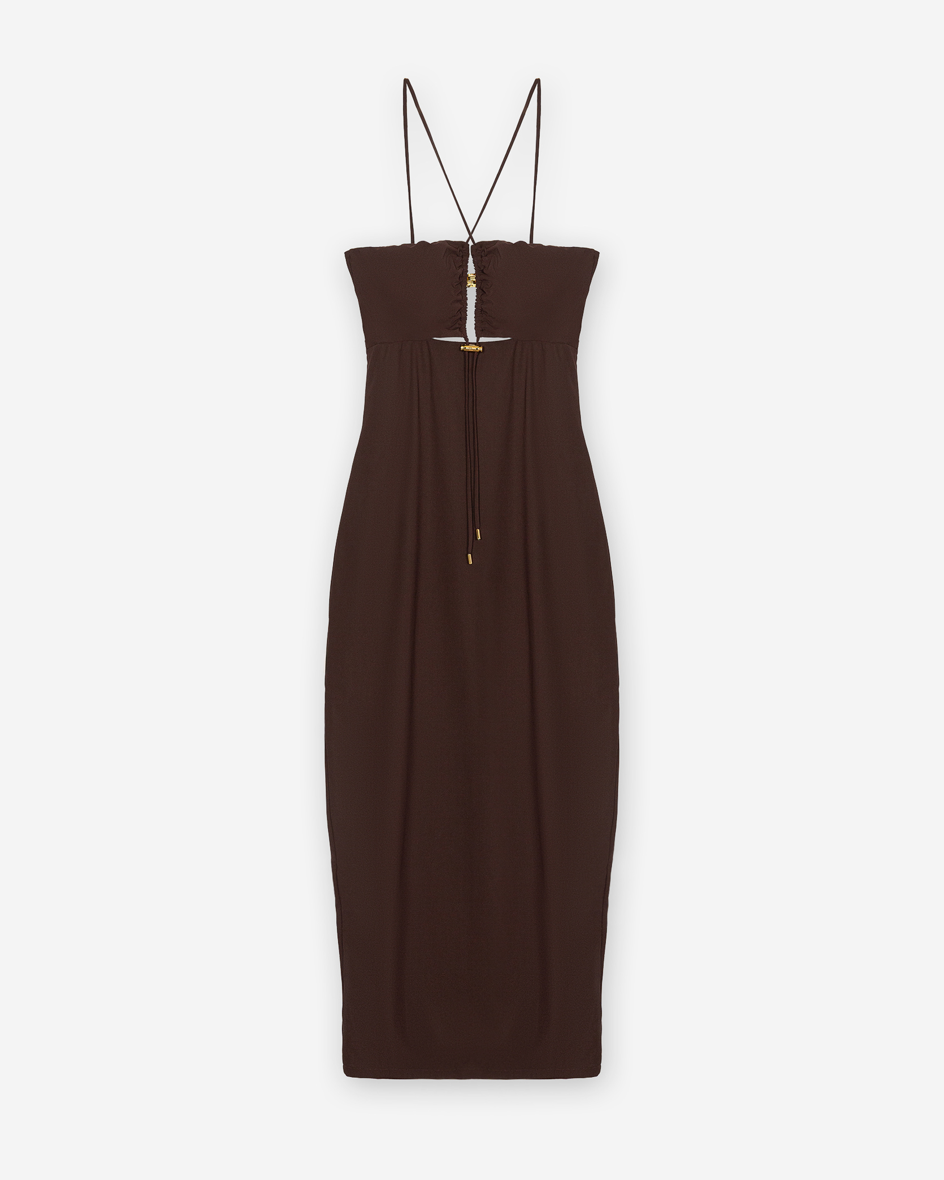 Vestido Moschino Swim V2A2604 Castanho