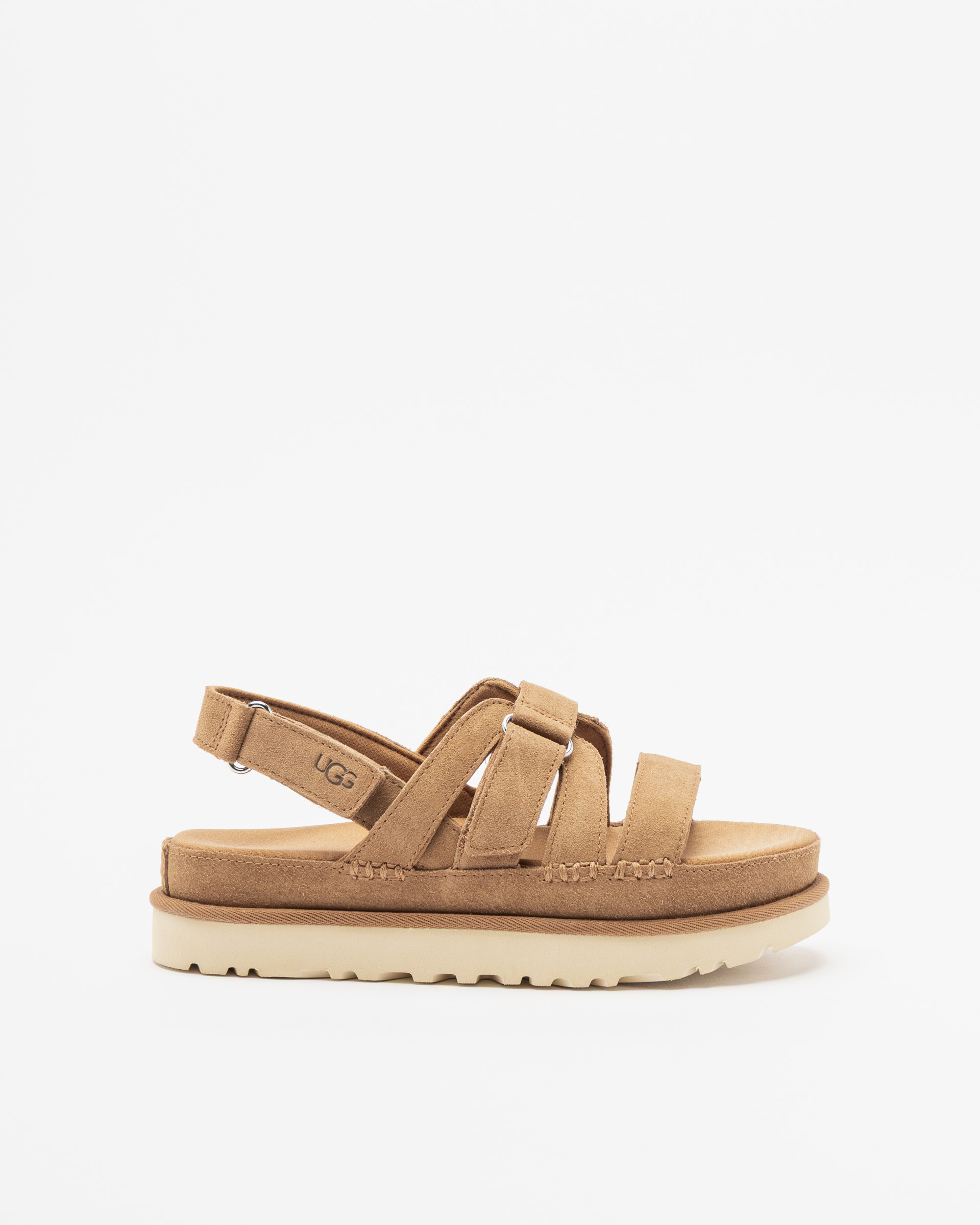 Sandálias de plataforma Ugg Goldenstar Gleam Camel