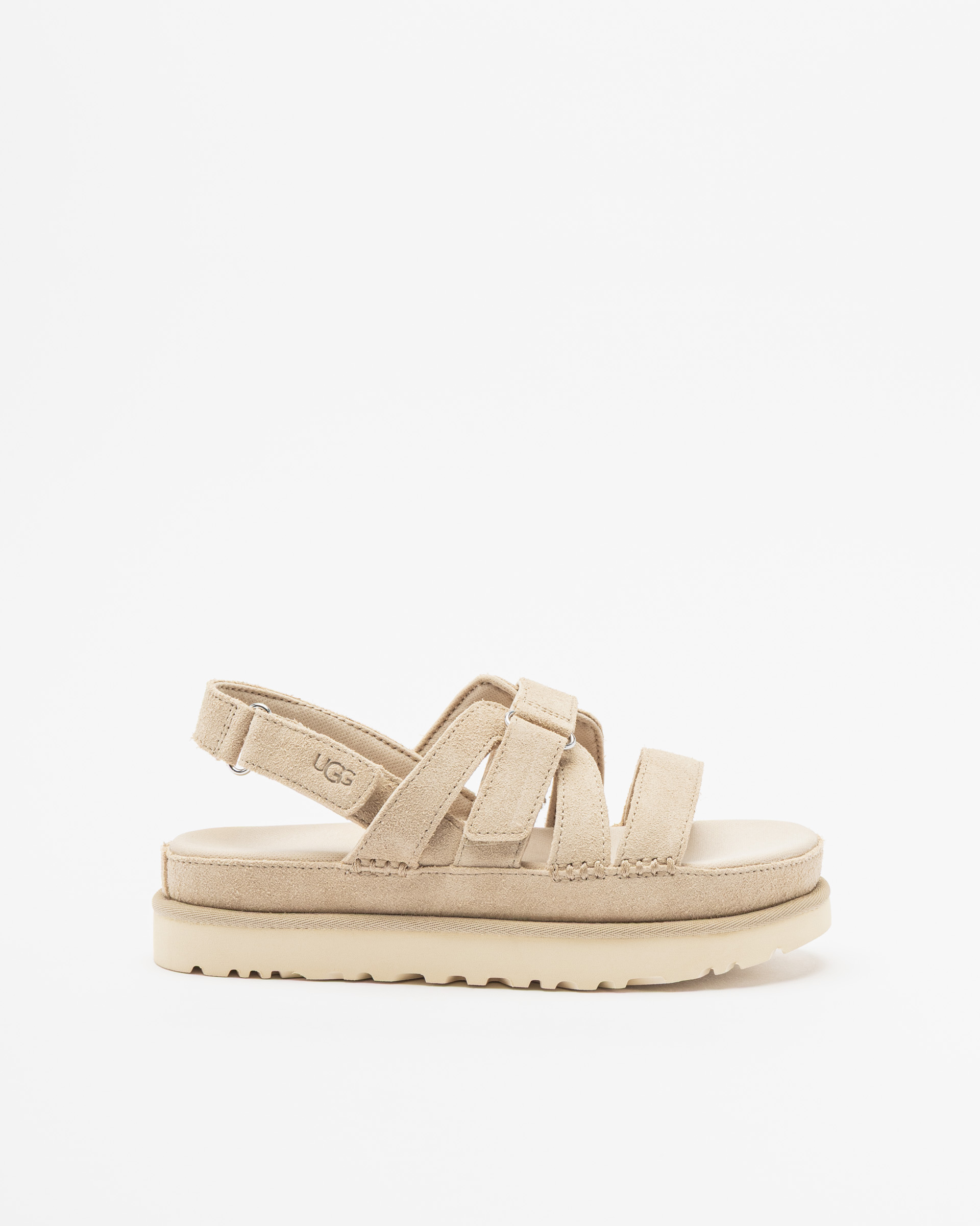 Sandálias de plataforma Ugg Goldenstar Gleam Bege
