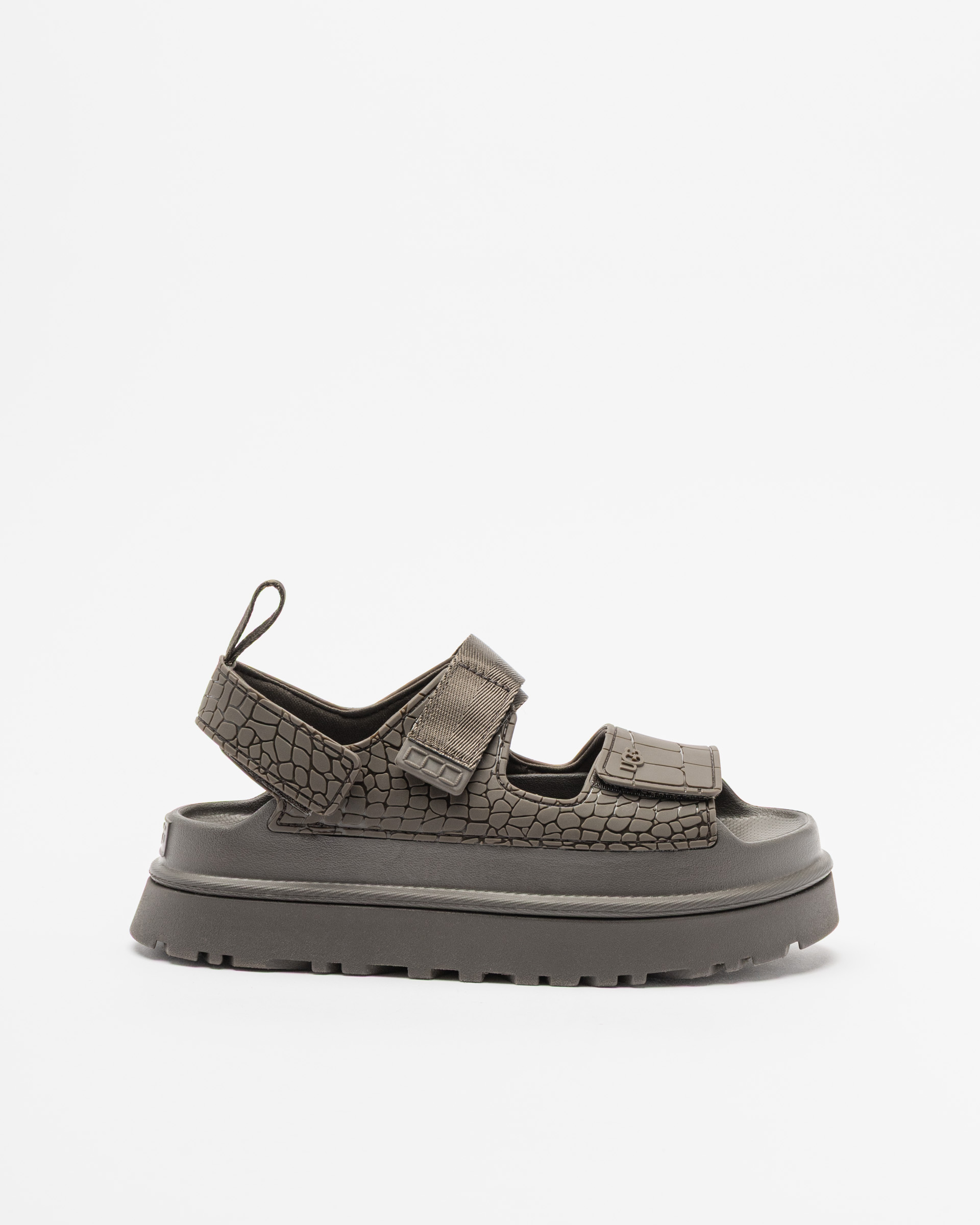 Sandálias de plataforma Ugg Goldenglow Embossed Castanho