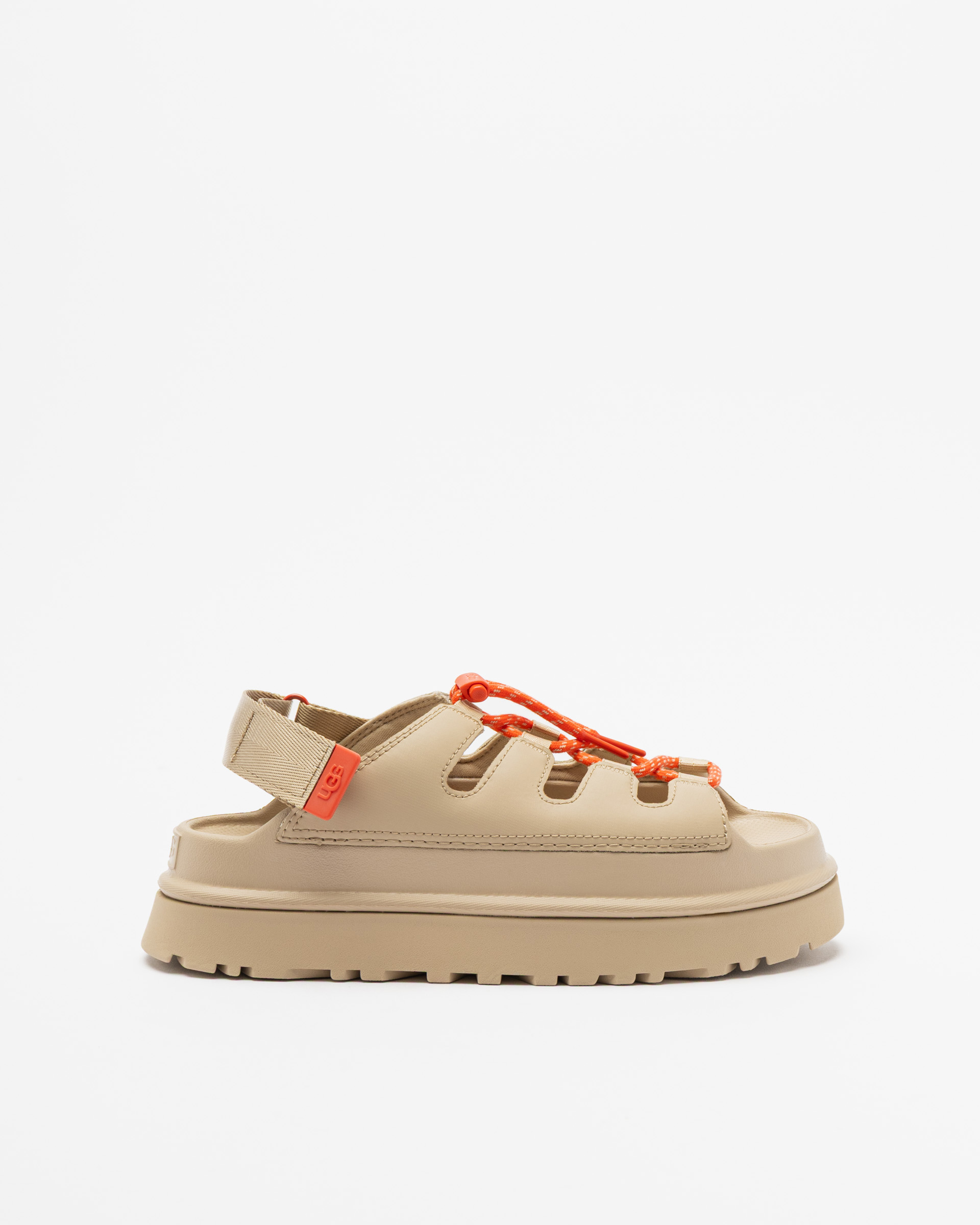 Sandálias de plataforma Ugg Goldenglow Toggle Bege