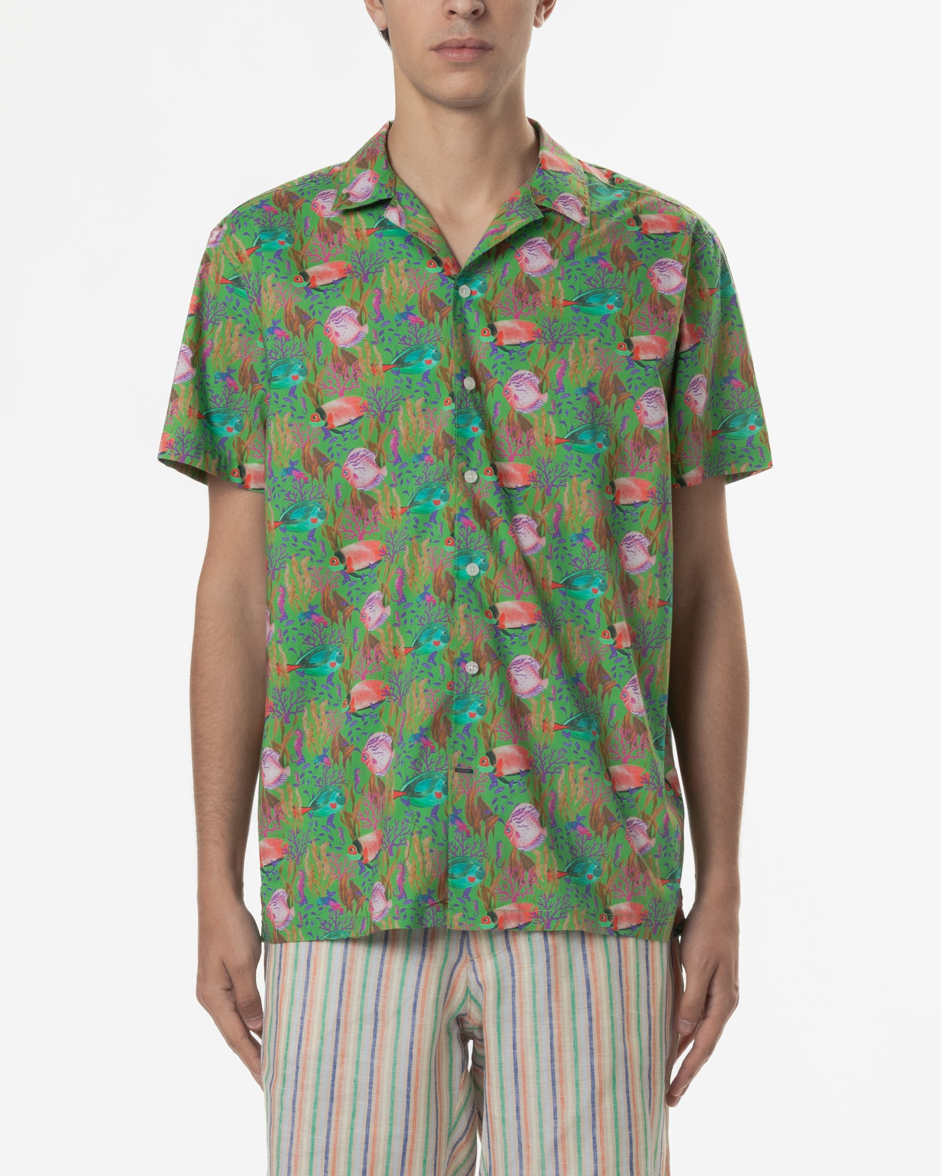 Camisa manga curta Ganesh G74200M Verde