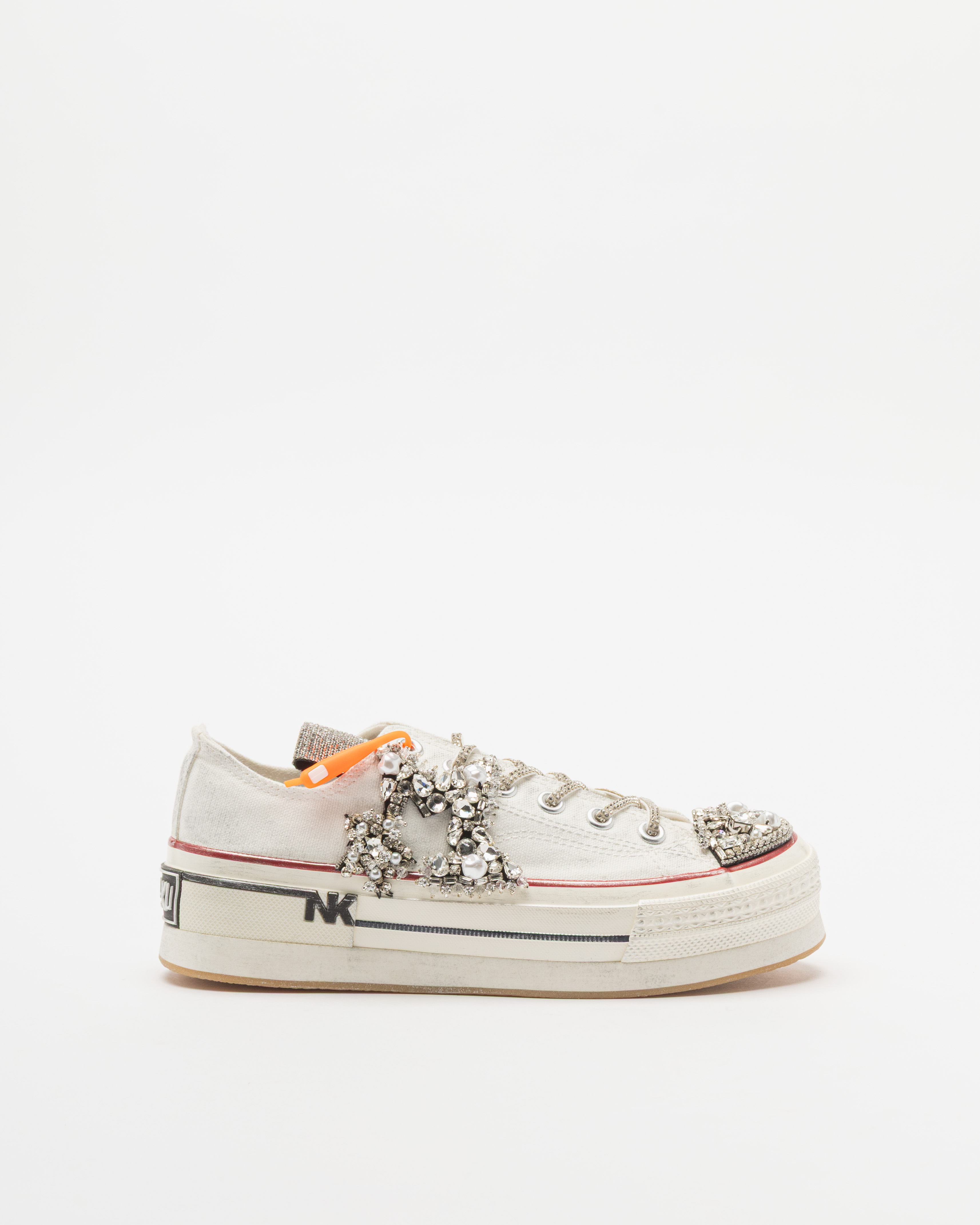 Sapatilhas de plataforma Nan-Ku Couture DSA-02 Branco