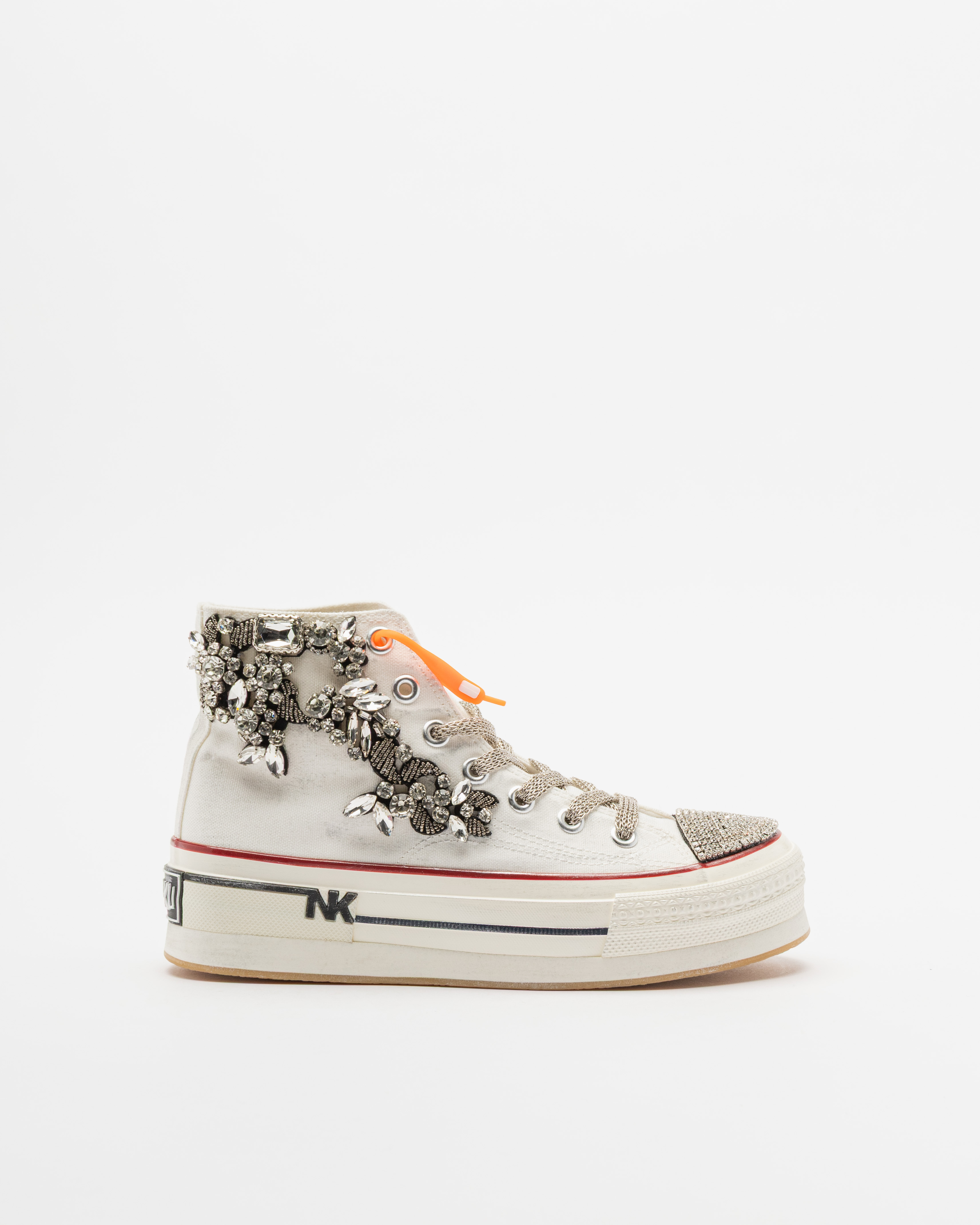 Sapatilhas de plataforma Nan-Ku Couture DSA-04 Branco