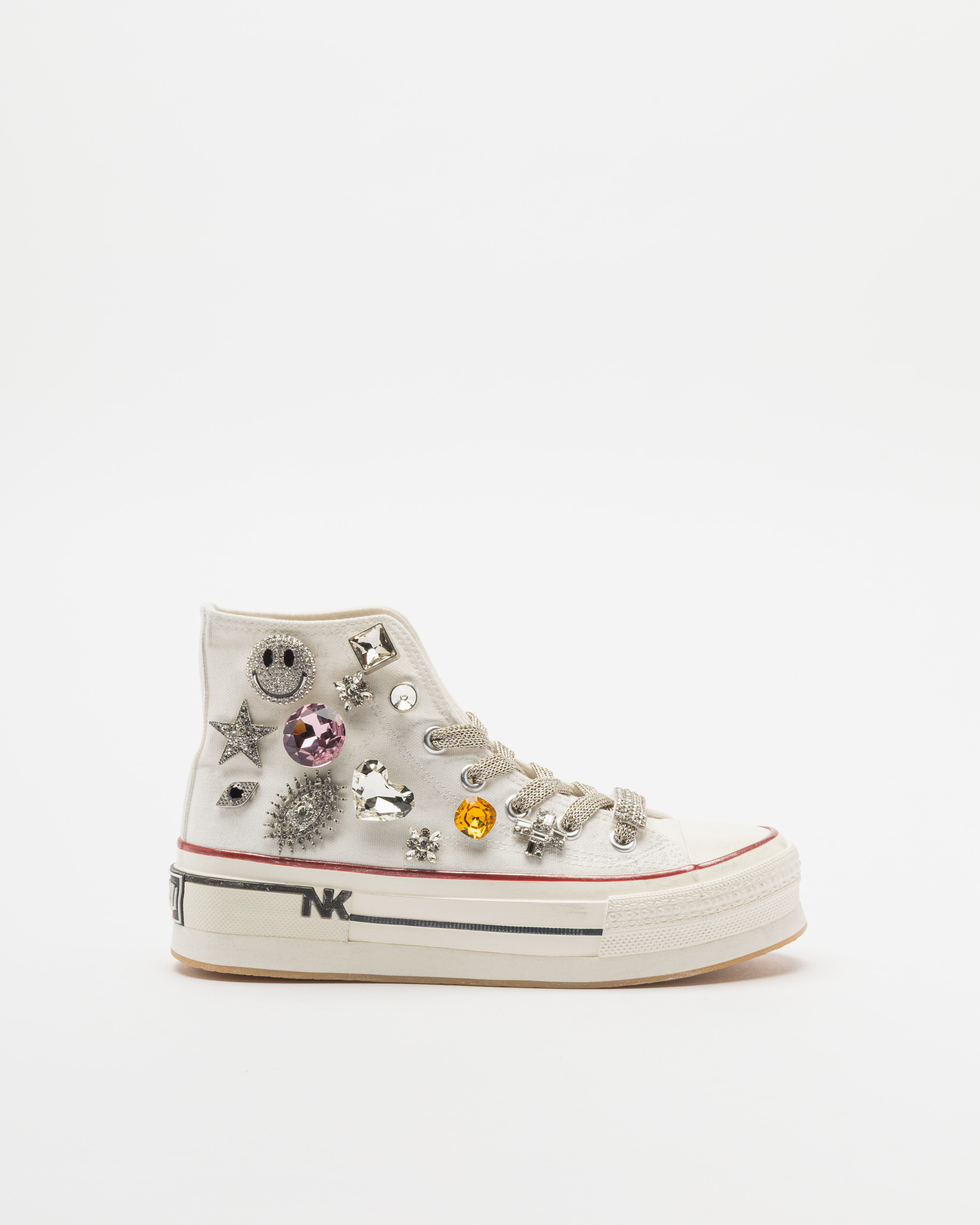 Sapatilhas cano alto Nan-Ku Couture DSA-14 Branco