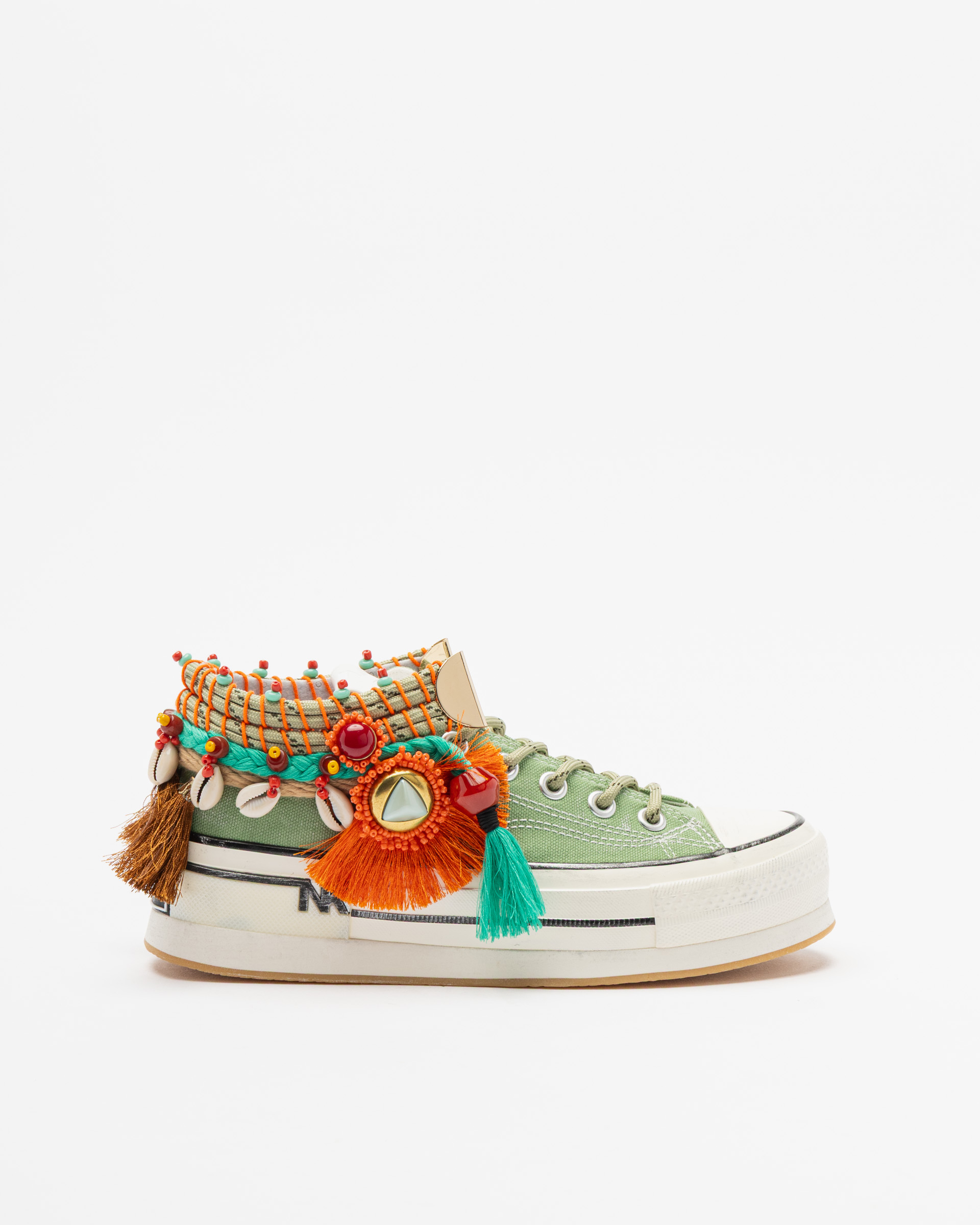 Sapatilhas de plataforma Nan-Ku Couture ESA-05 Verde