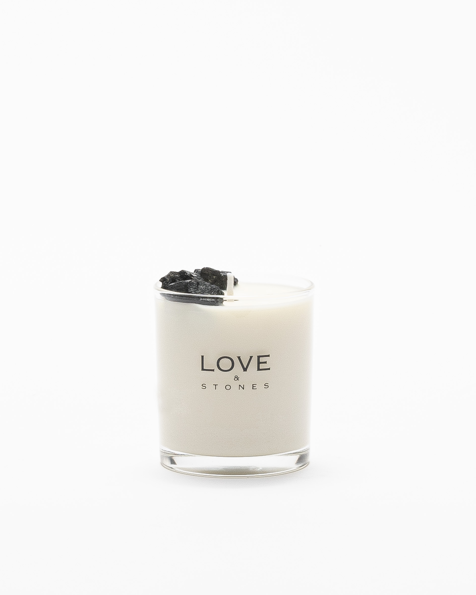 Vela Love & Stones HEAL Glass Candle Transparente