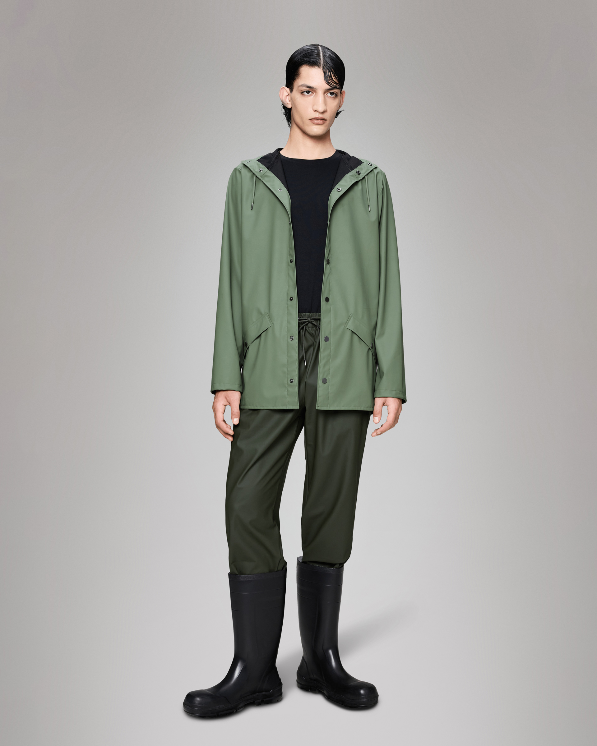 Parka Rains Jacket W3 Verde