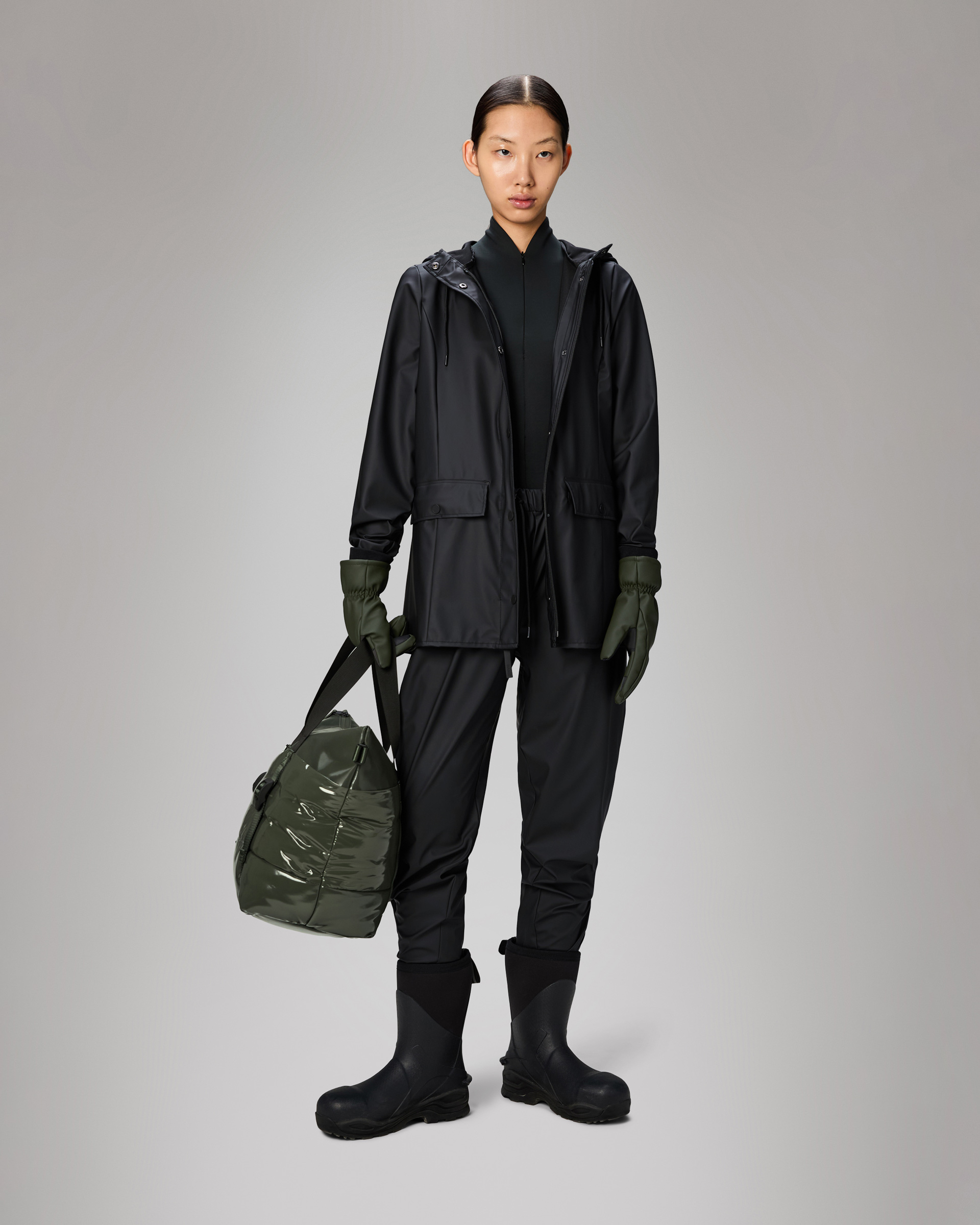 Parka Rains 12100 Preto