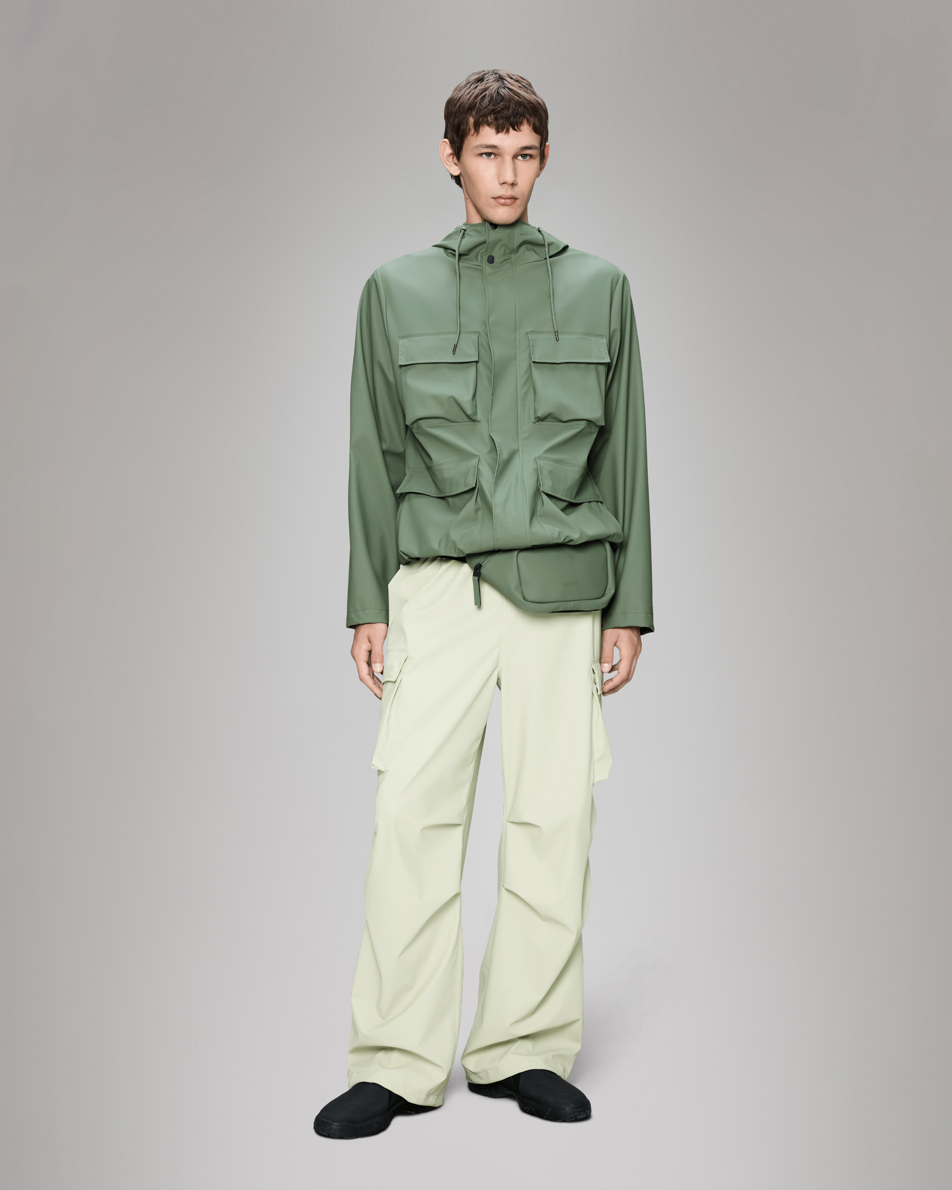 Parka Rains Pocket Jacket W3 Verde