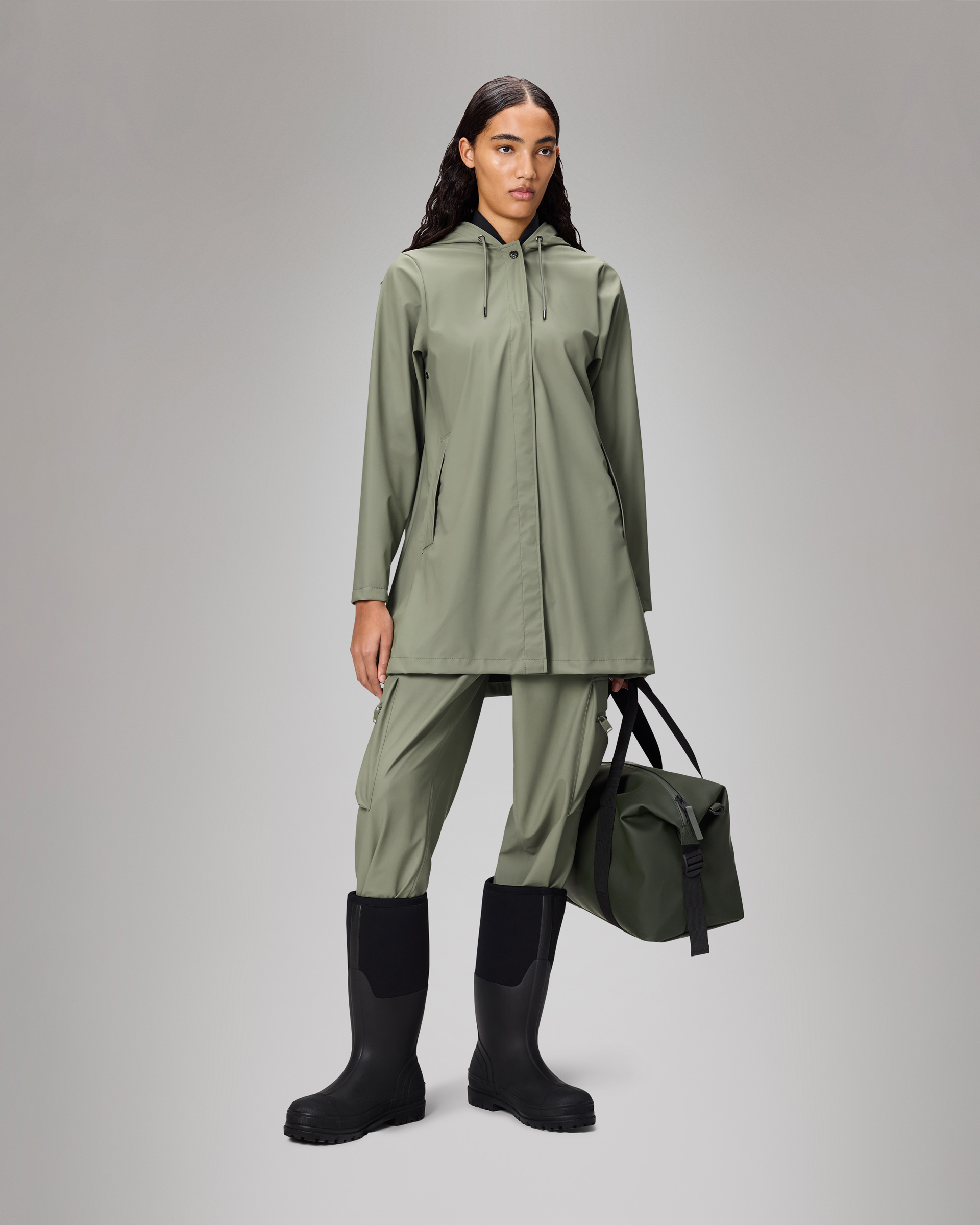 Parka Rains A-line W Jacket Verde