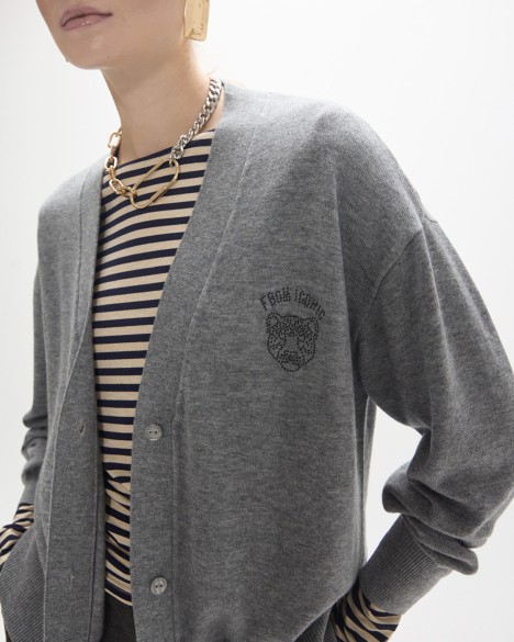 Cappotto lavorato a maglia Maite by Lola