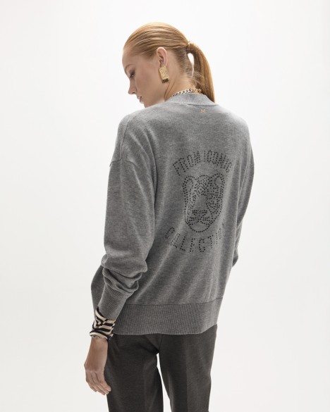 Cappotto lavorato a maglia Maite by Lola