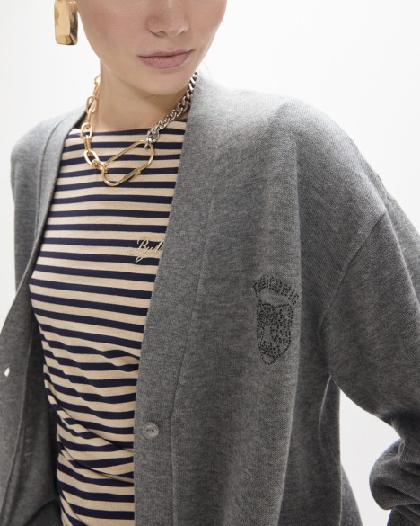Cappotto lavorato a maglia Maite by Lola