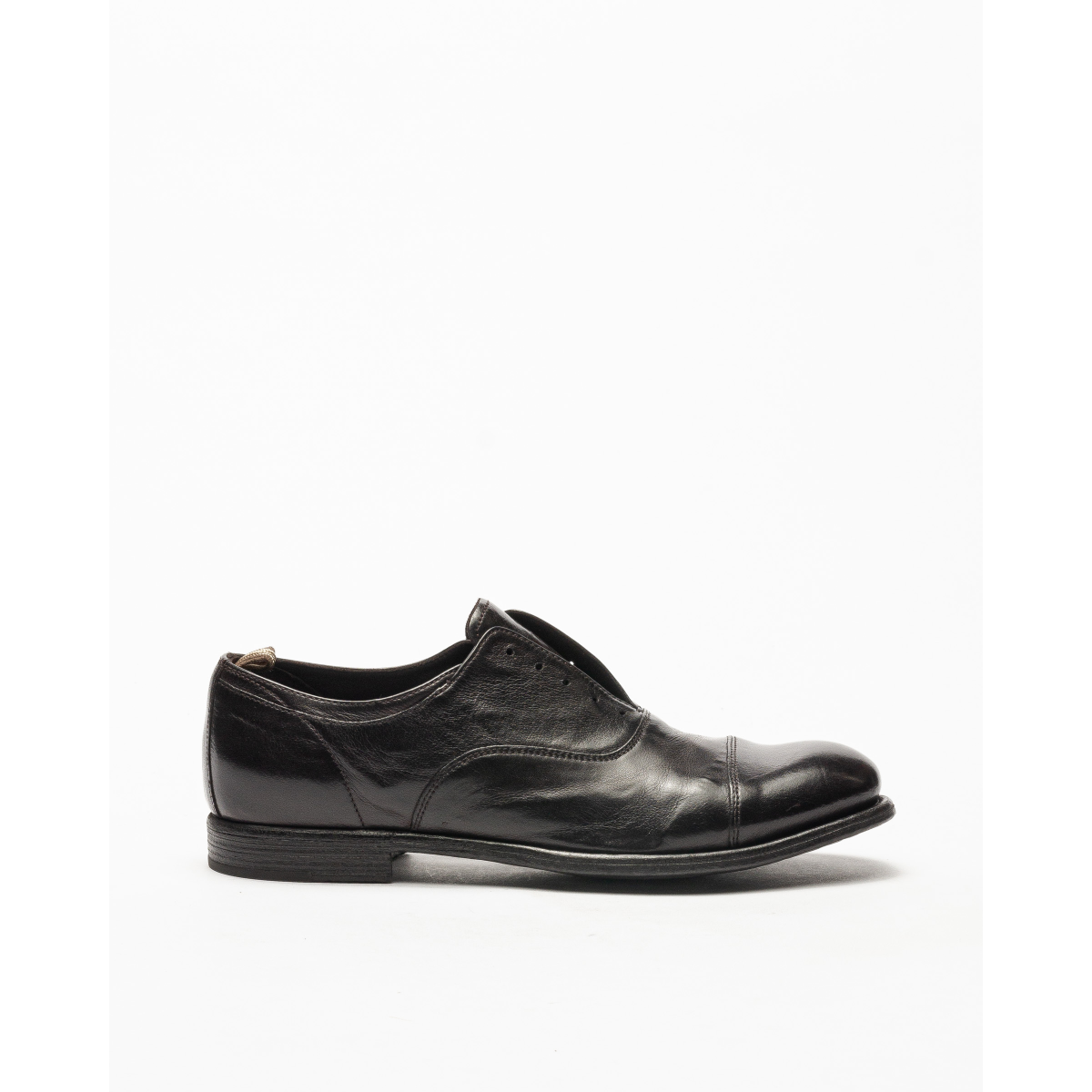 Mens Black Leather Shoes EVENTUAL 012  Officine Creative EU