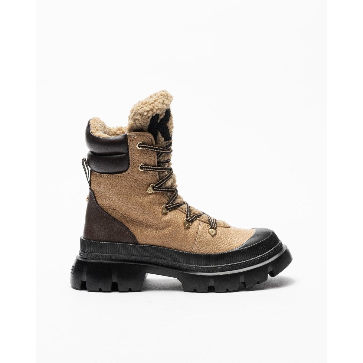 Karl Lagerfeld Trekka Max Hi Hiker Lace Boot Beige Boots | PROF Online ...