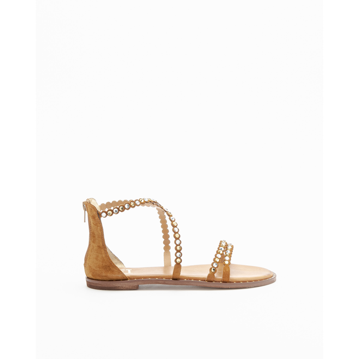 Sandálias rasas Loft Ash 4 Camel - 58-ASH4-04 | PROF Online Store